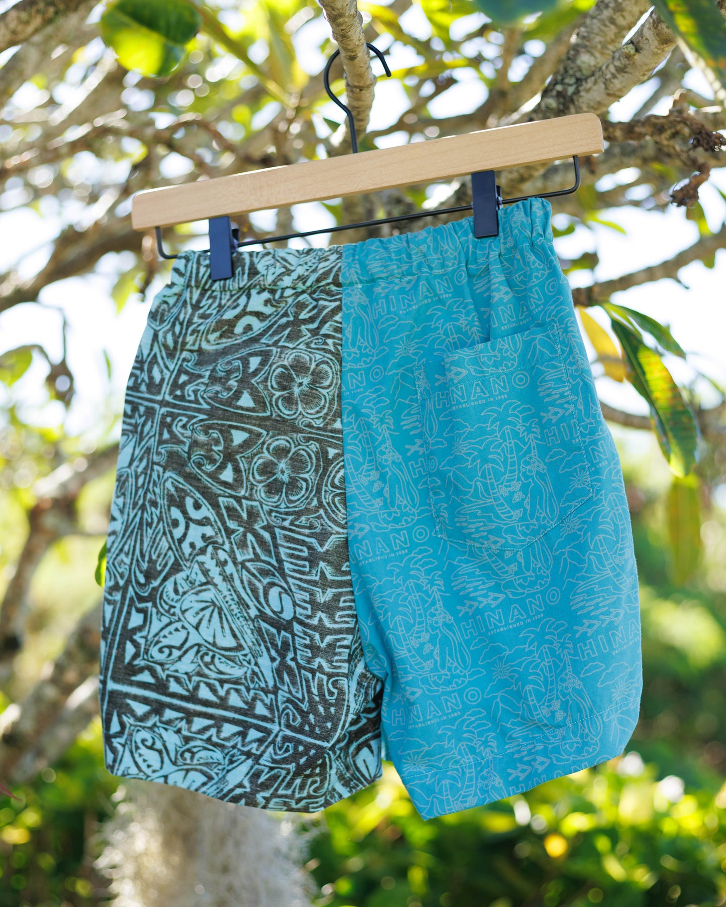 Hana Hou Shorts XS- Plumerias and Palms