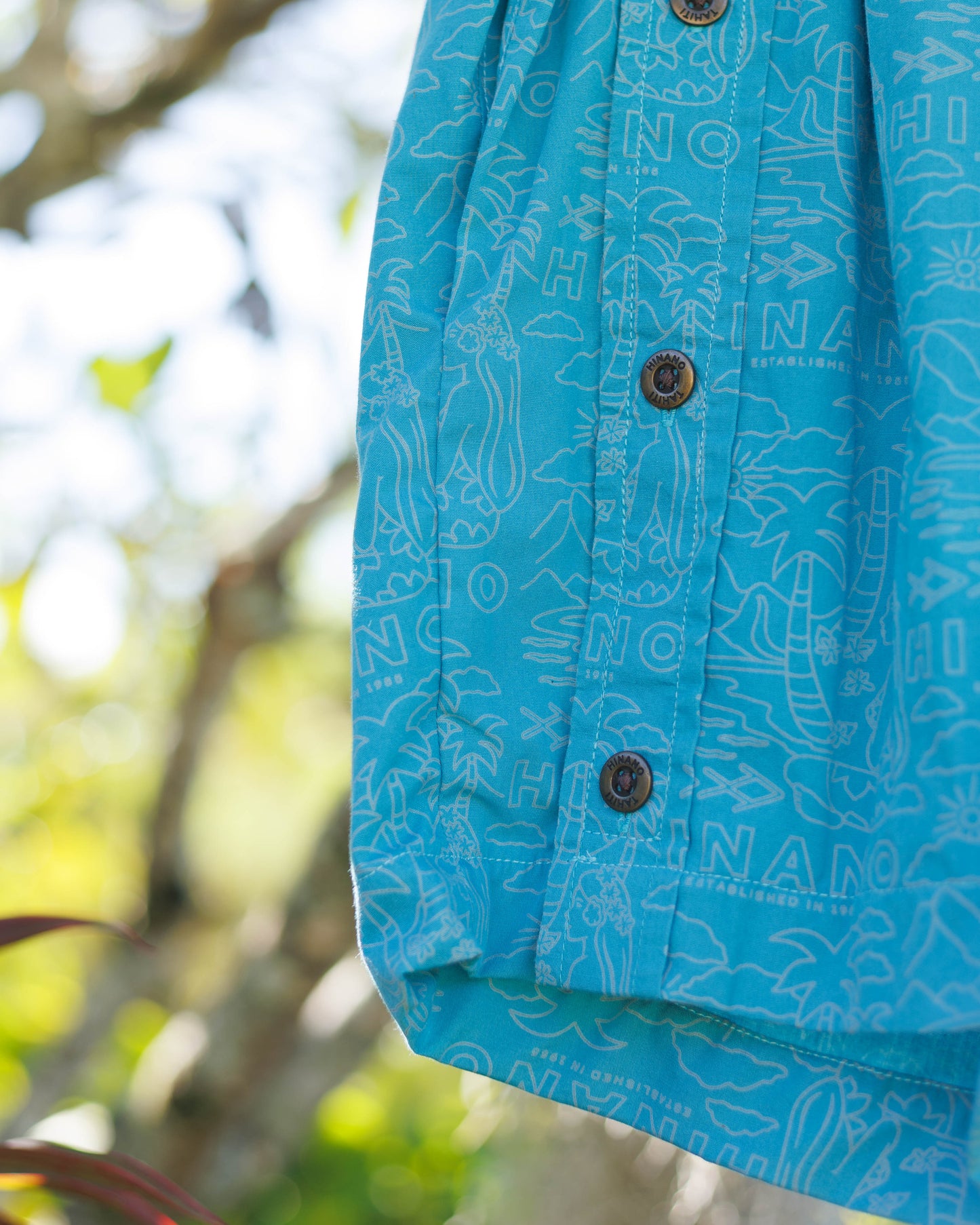 Hana Hou Shorts XS- Plumerias and Palms
