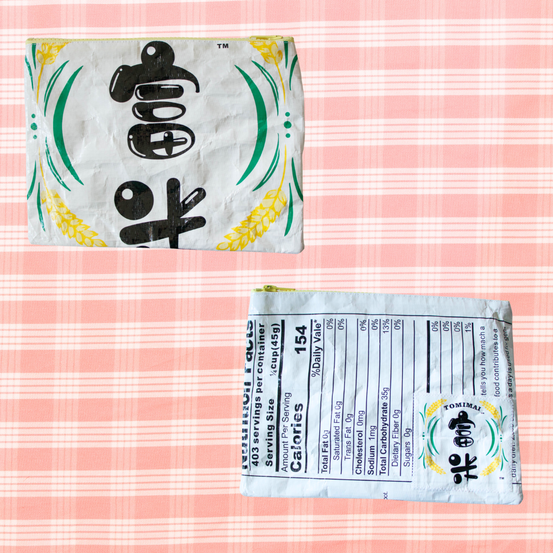 Recycled Rice Bag Pouch