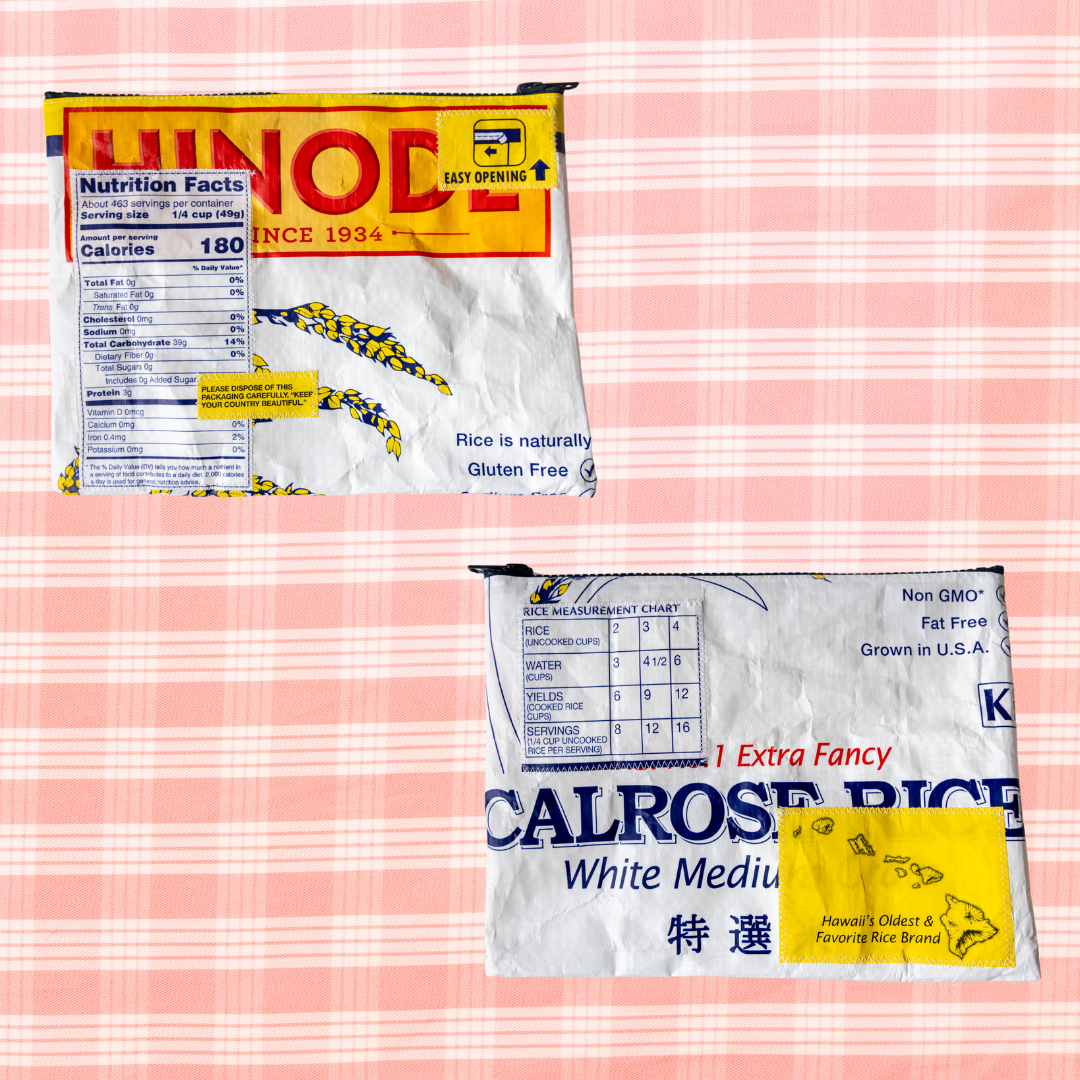 Recycled Rice Bag Pouch