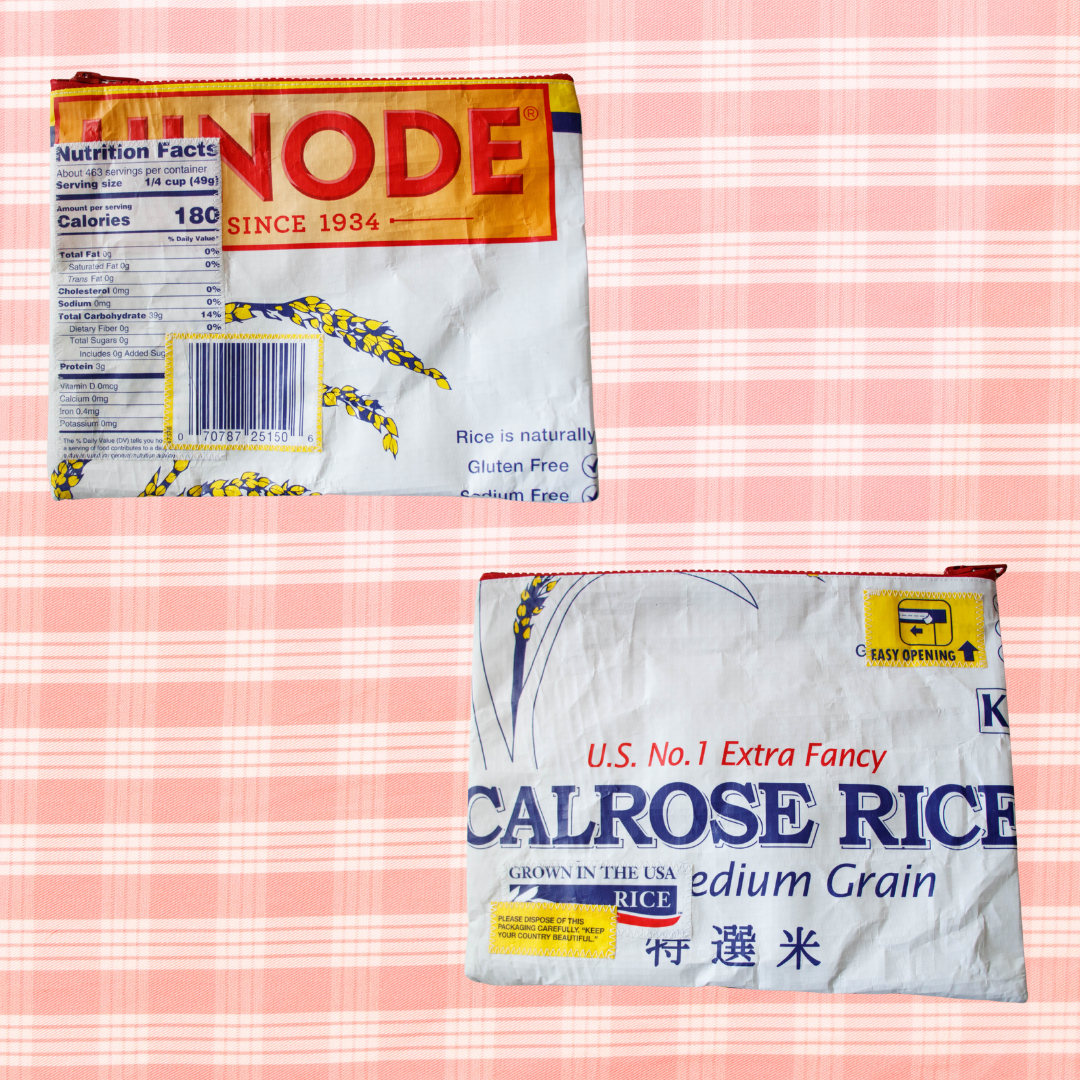 Recycled Rice Bag Pouch