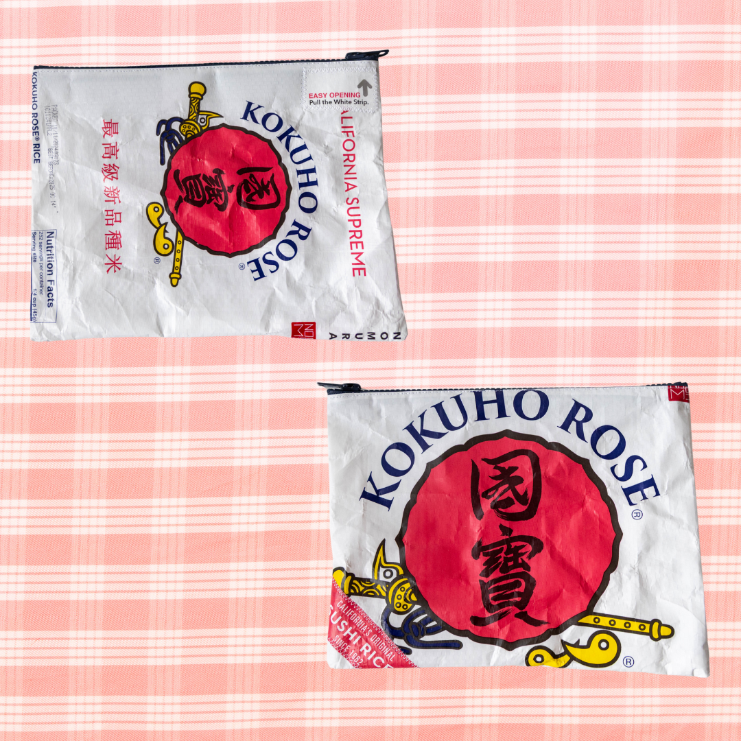 Recycled Rice Bag Pouch