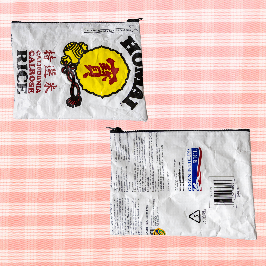 Recycled Rice Bag Pouch