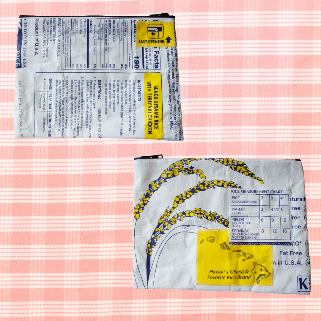 Recycled Rice Bag Pouch