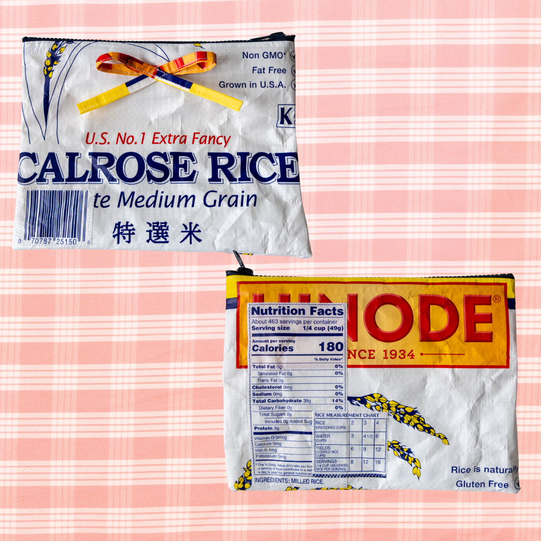Recycled Rice Bag Pouch