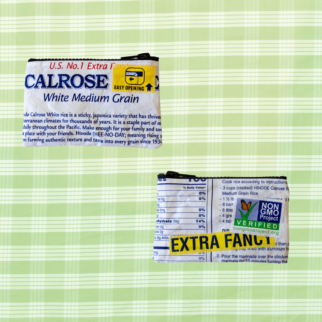 Mini Recycled Rice Bag Pouch