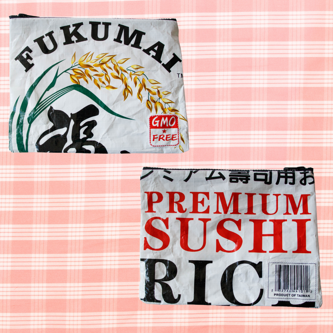 Recycled Rice Bag Pouch