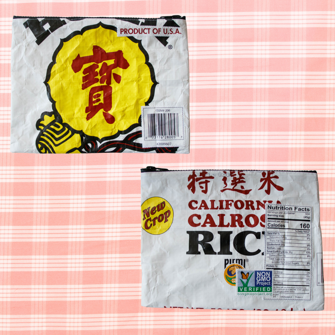 Recycled Rice Bag Pouch