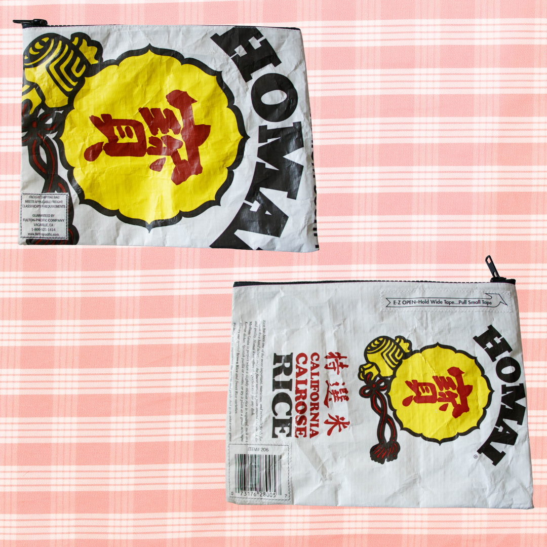 Recycled Rice Bag Pouch