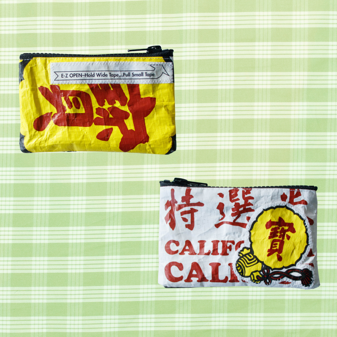 Mini Recycled Rice Bag Pouch