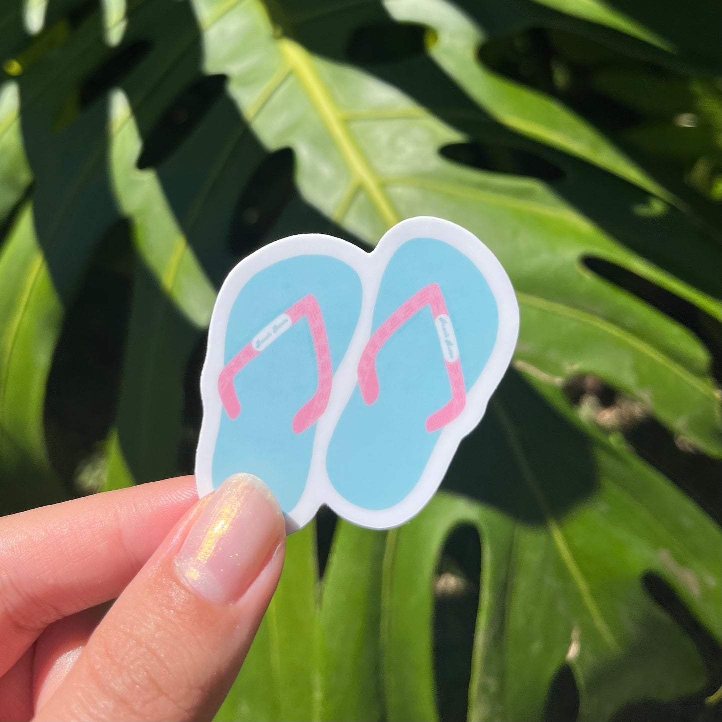 Slipper Sticker Blue