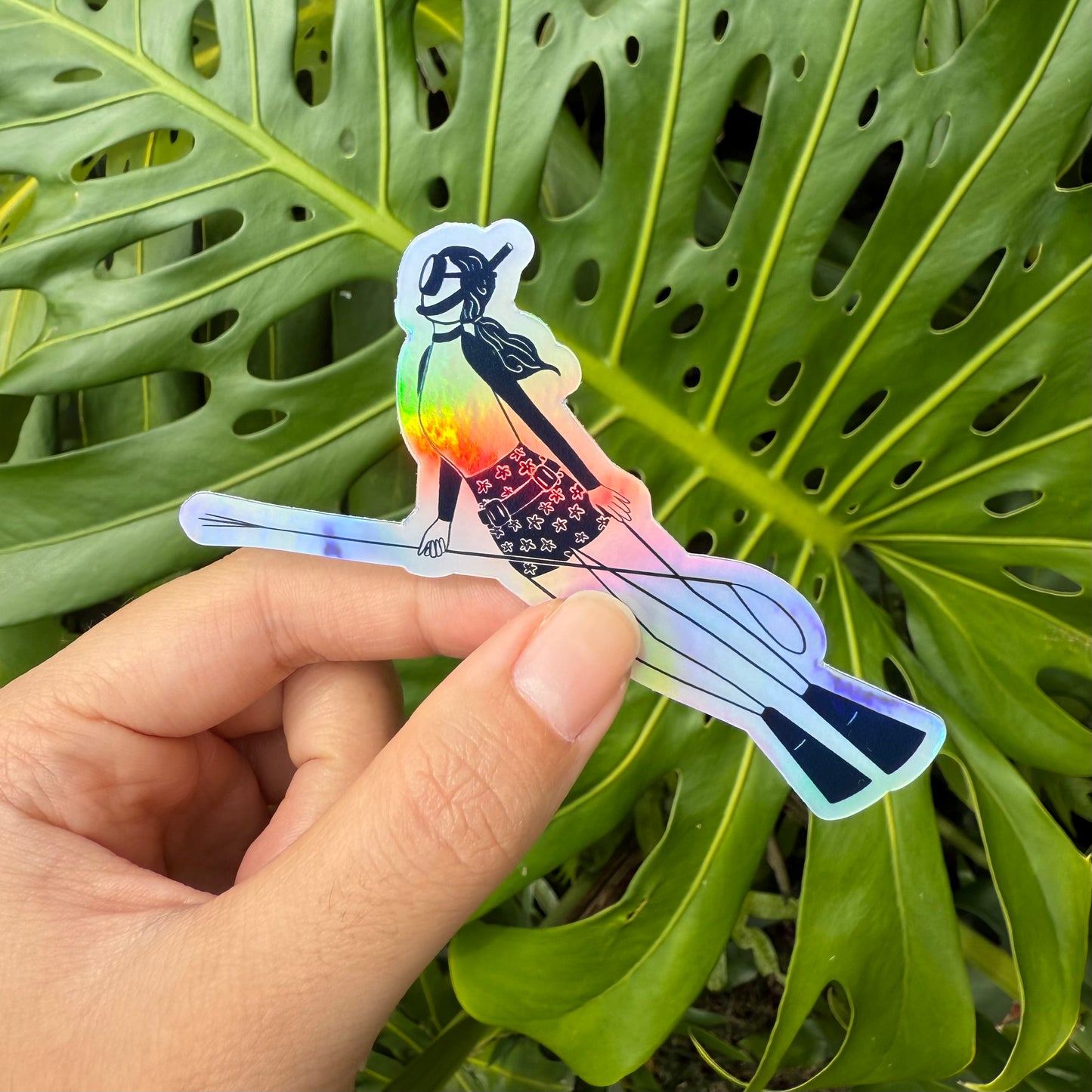 Heʻe Huntah Holographic Sticker