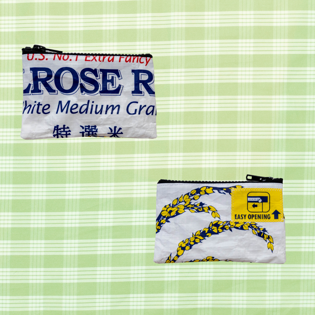 Mini Recycled Rice Bag Pouch