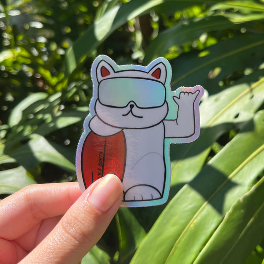 Surfer Neko Sticker