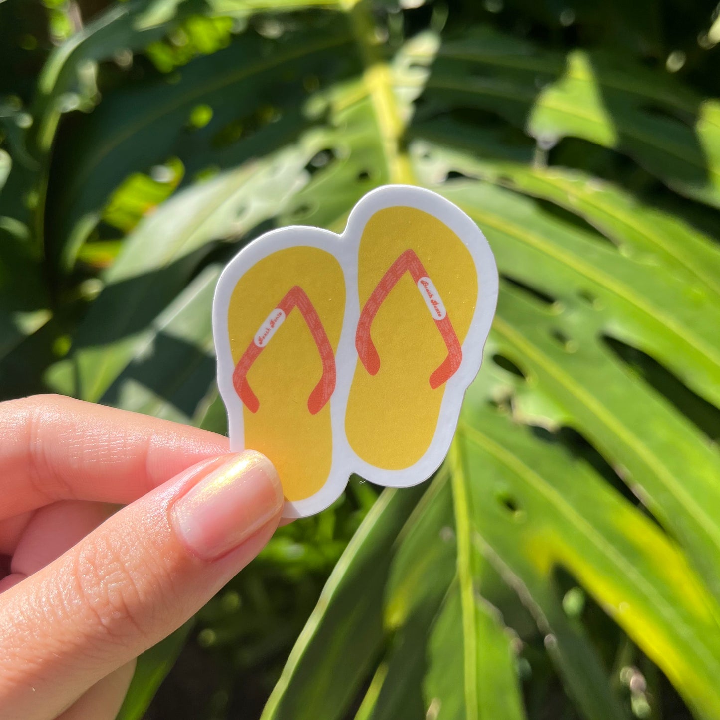 Slipper Sticker Yellow